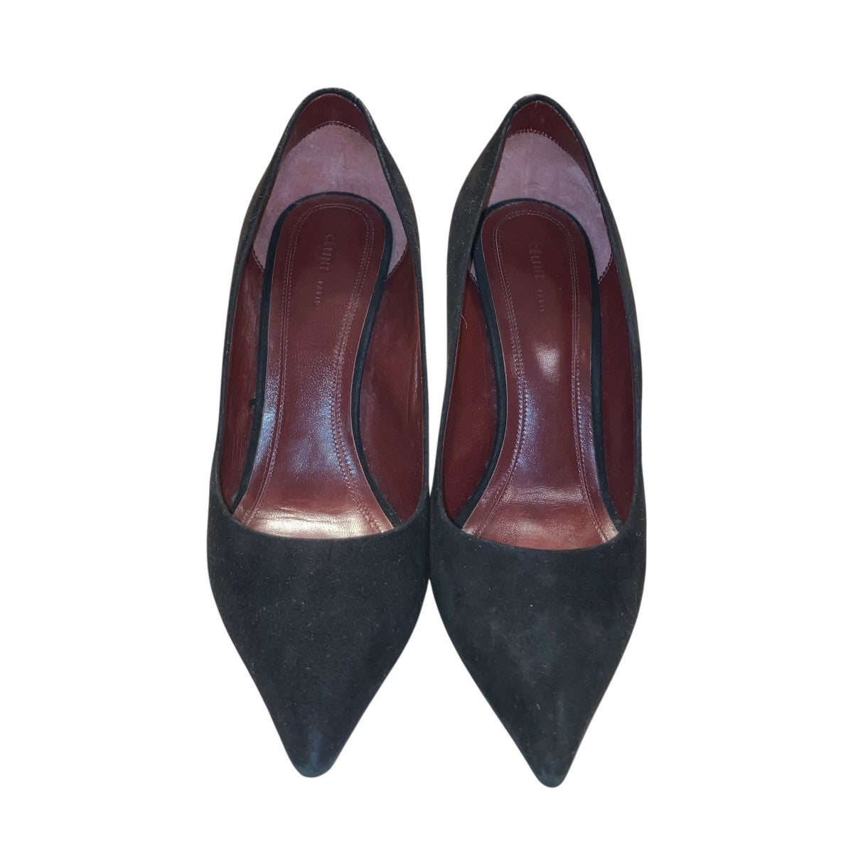 セリーヌ CELINE　フィービー期　ポインテッドトゥ　シューズ　パンプス CELINE(セリーヌ) ポインテッドトゥパンプス レッド サイズ 37.5
