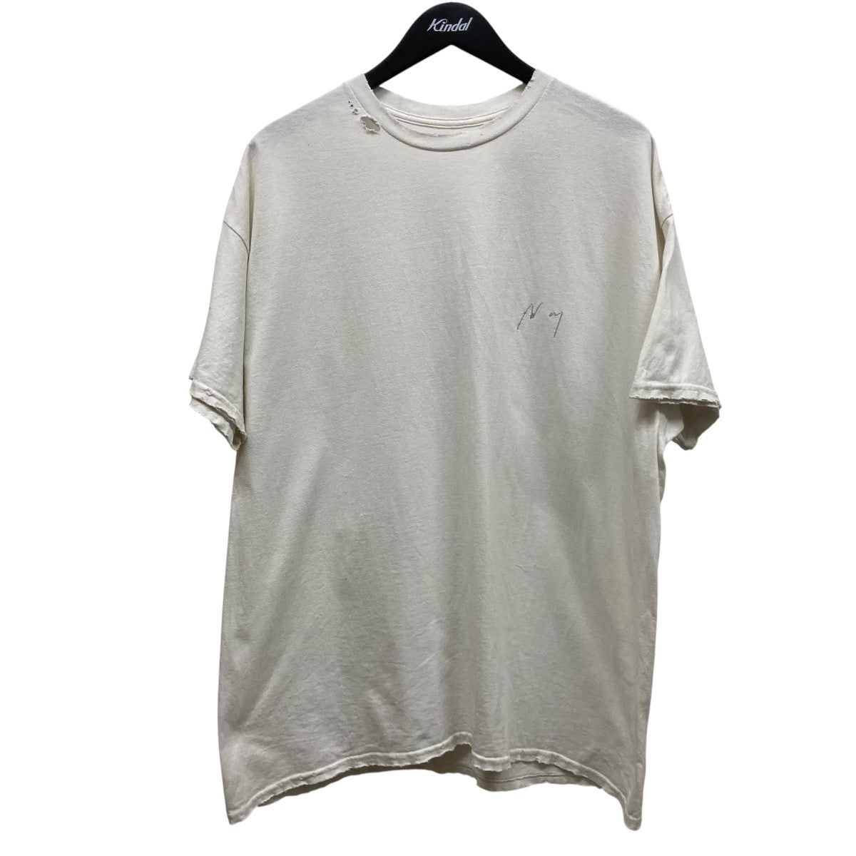 ANCELLM(アンセルム) 「SOUVENIR T-SHIRT 是世」ユーズド加工