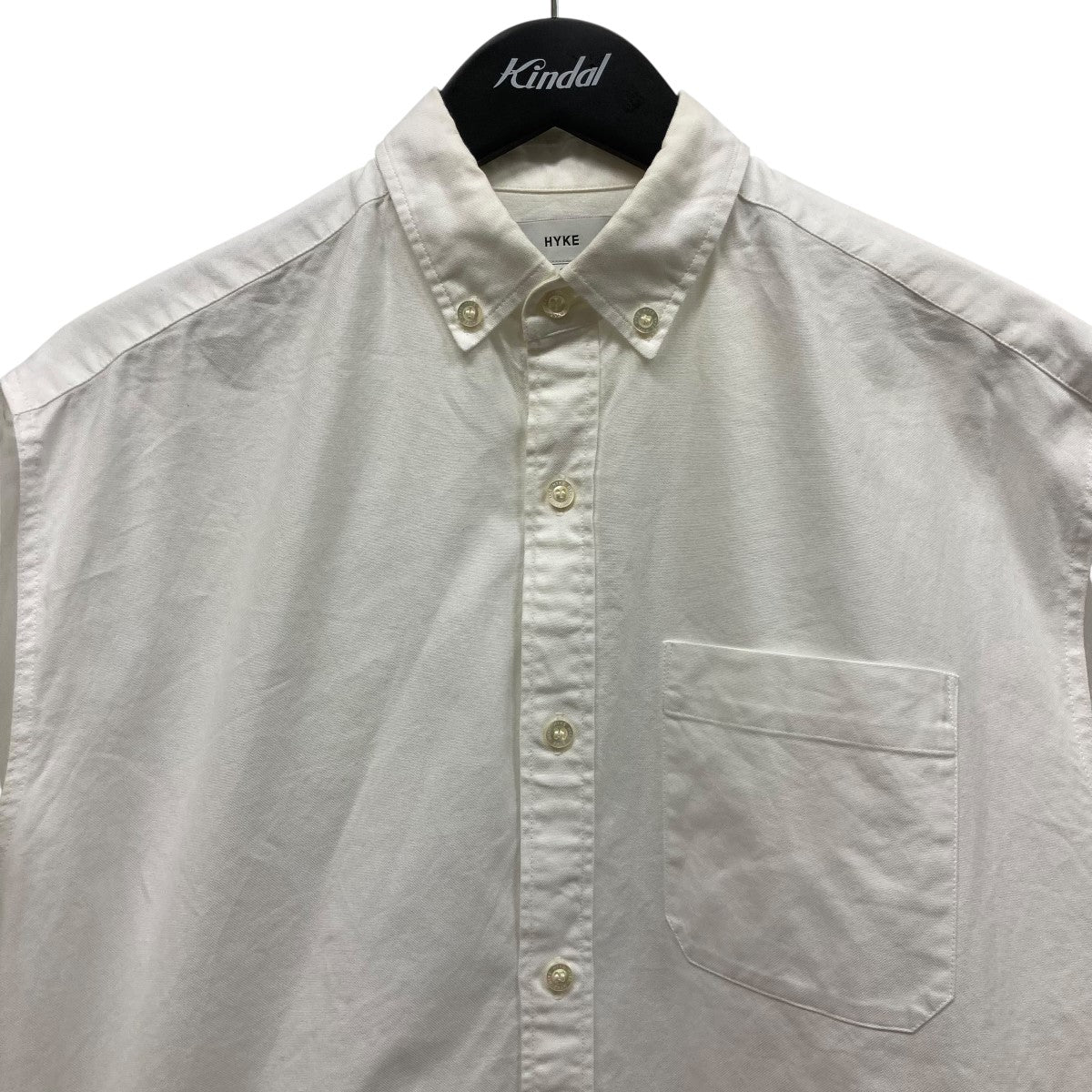 HYKE オフホワイトフレアスリーブ シャツ 1 100/2 BROAD COTTON ELBOW SLIT SHIRT – THE SHOP YOHJI YAMAMOTO