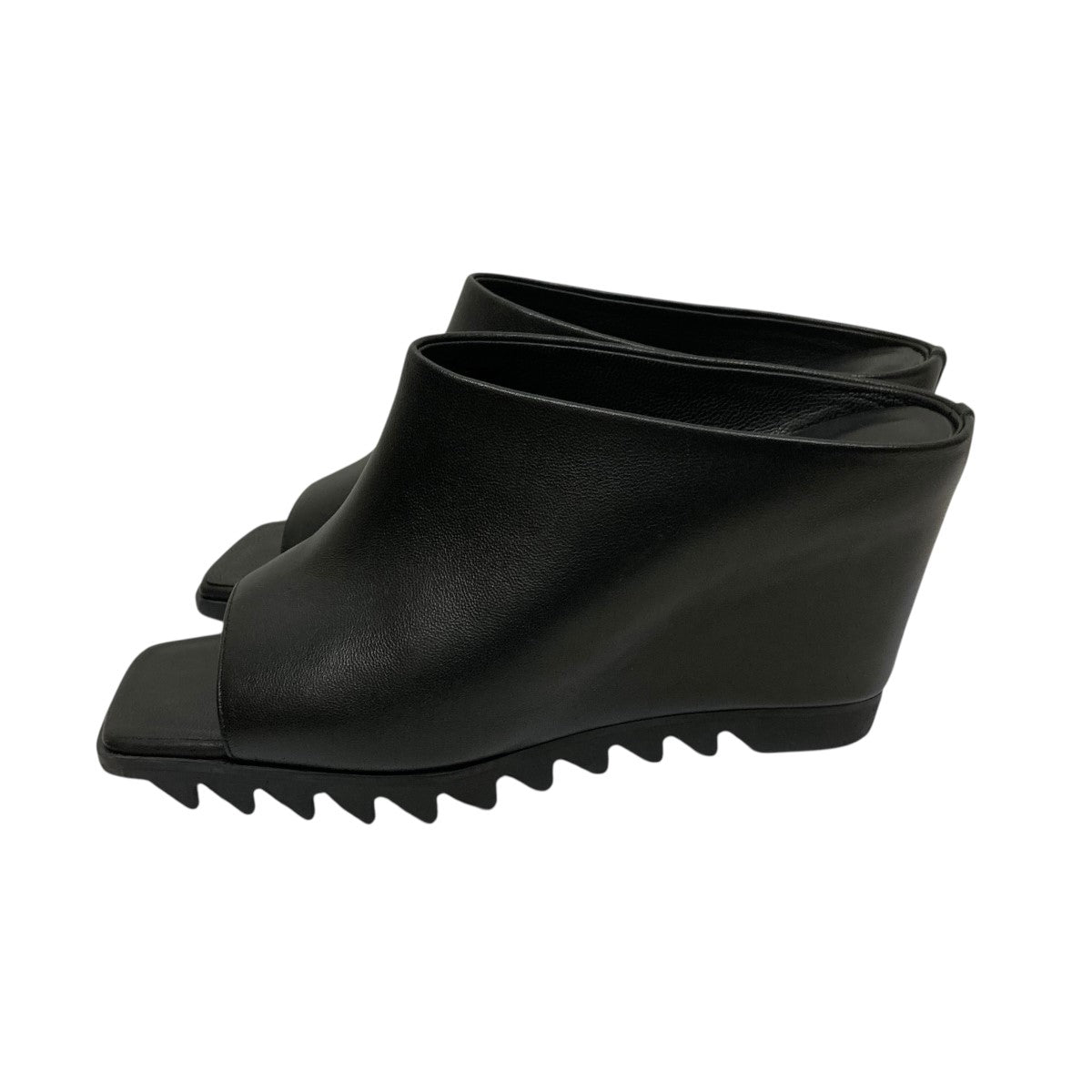 PELLICO ブラック ウェッジソールサンダル 36 PELLICO サンダル 黒 ウェッジソール PELLICO - PELLICO