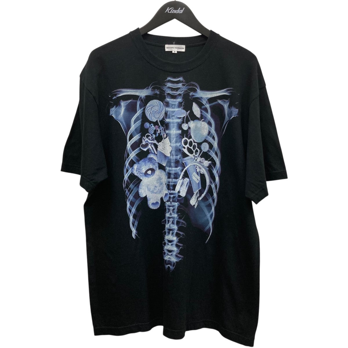 WATARU TOMINAGA(ワタルトミナガ) プリントTシャツ ブラック