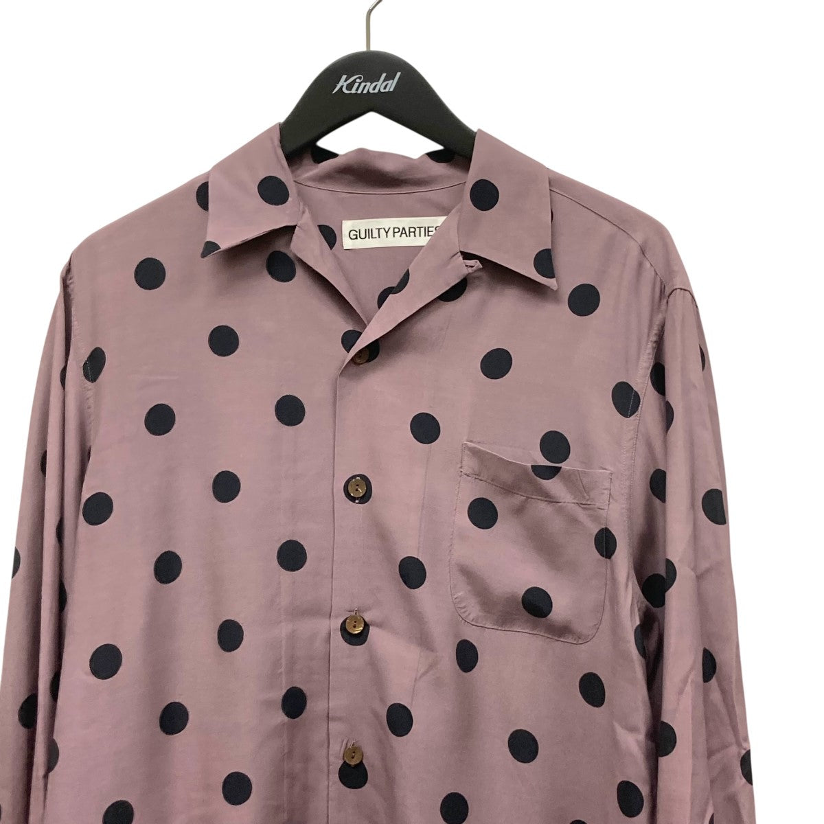 WACKO  MARIA ワコマリア  ドット　シャツ WACKO MARIA/DOTS OPEN COLLAR SHIRT（BORDEAUX）［ドット