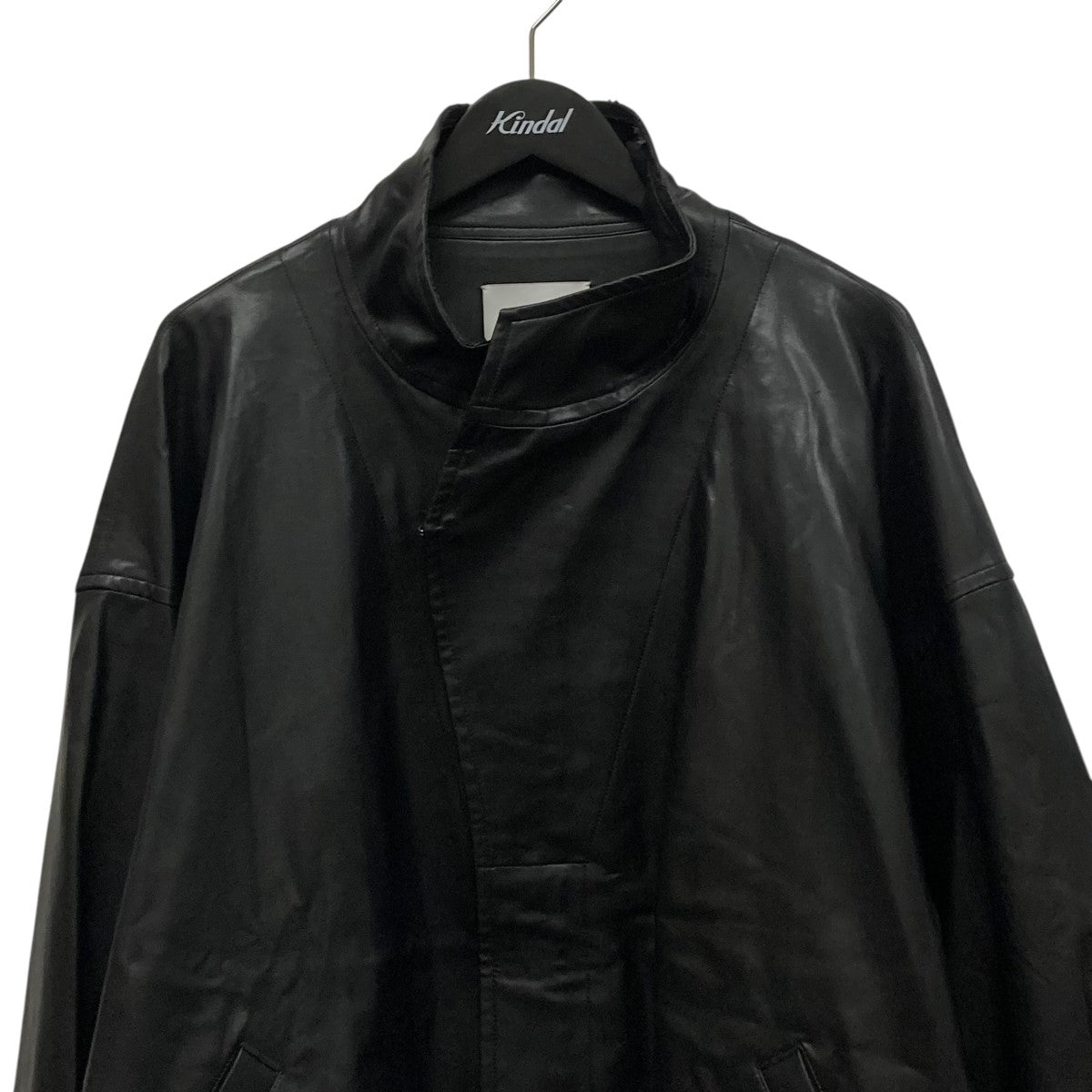 stein(シュタイン) OVER SLEEVE FAKE LEATHER JACKETフェイク