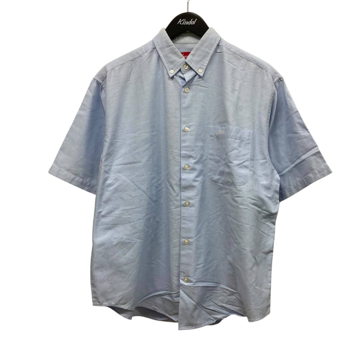 Supreme 23SSLoose Fit S S Oxford Shirt胸ポケット刺しゅう半袖シャツ 古着・中古-1枚目のアイテム画像