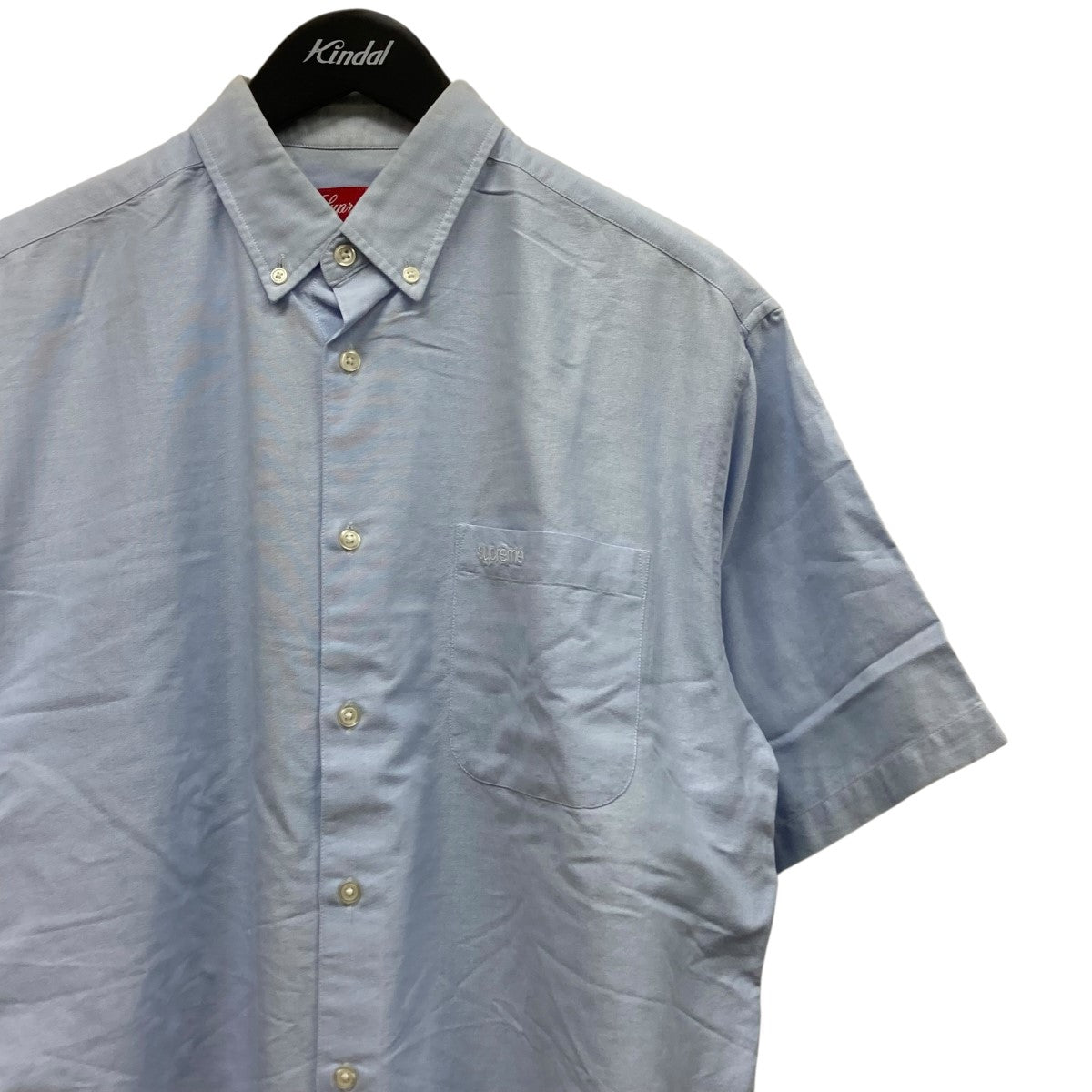 Supreme 23SSLoose Fit S S Oxford Shirt胸ポケット刺しゅう半袖シャツ 古着・中古-3枚目のアイテム画像