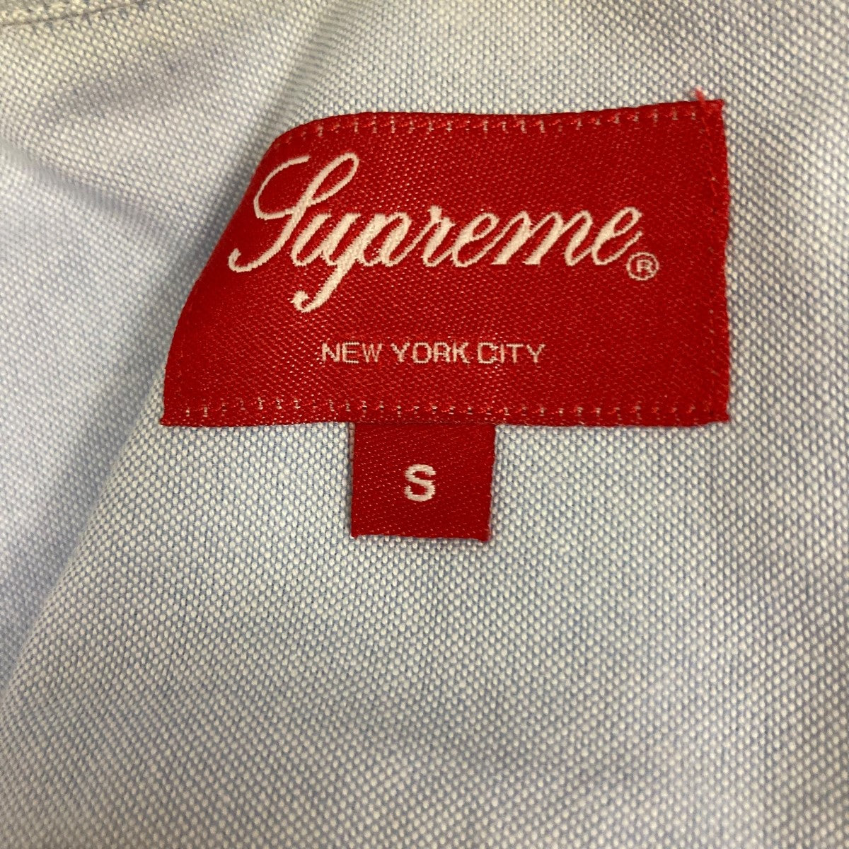 Supreme 23SSLoose Fit S S Oxford Shirt胸ポケット刺しゅう半袖シャツ 古着・中古-4枚目のアイテム画像