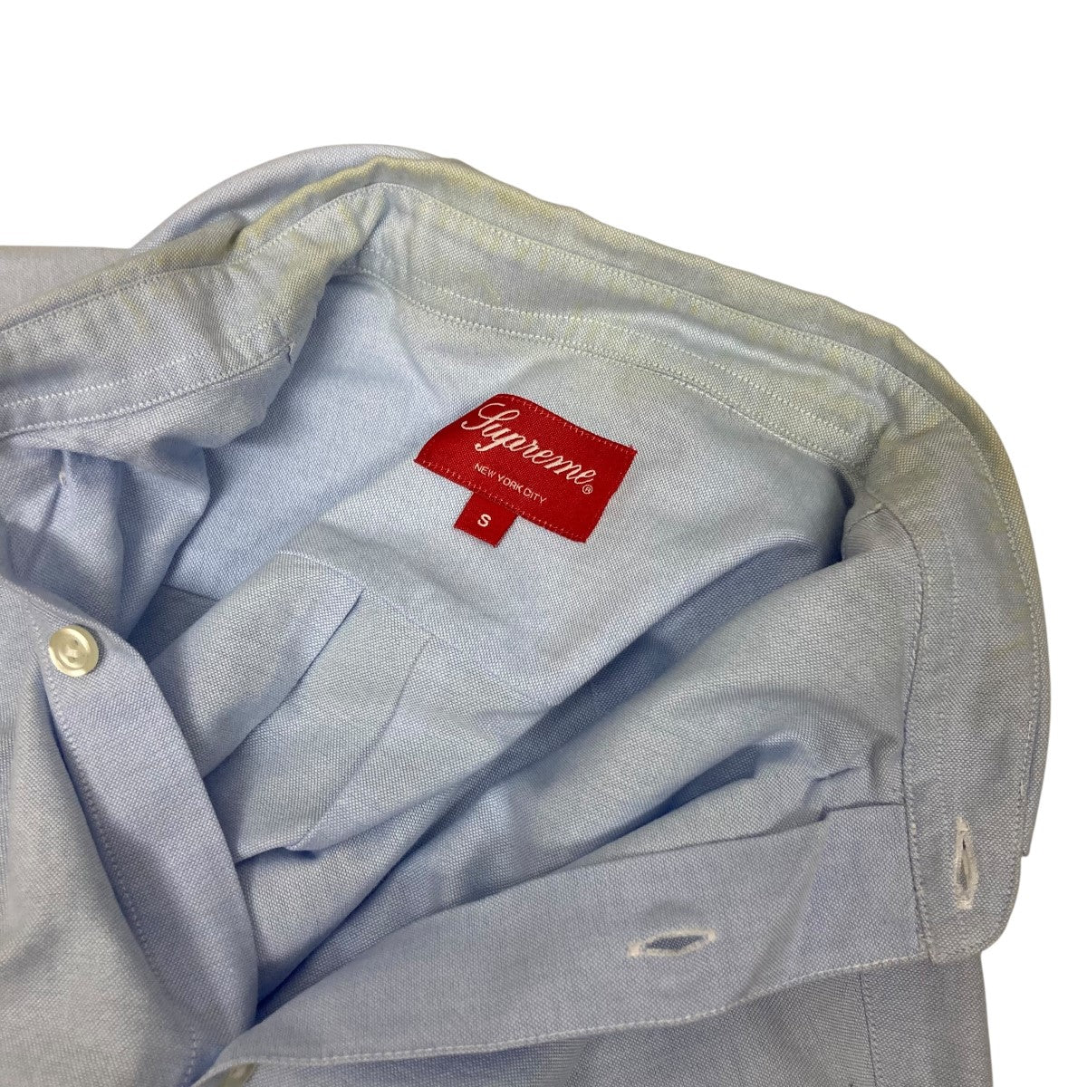 Supreme 23SSLoose Fit S S Oxford Shirt胸ポケット刺しゅう半袖シャツ 古着・中古-6枚目のアイテム画像