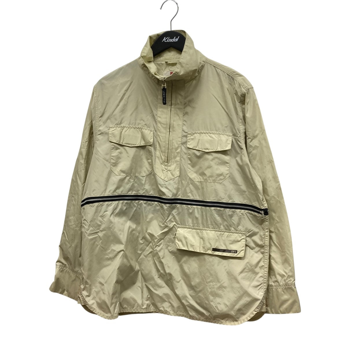 LEVI’S 90s2WAYハーフジップパッカブルナイロンジャケット 古着・中古-1枚目のアイテム画像