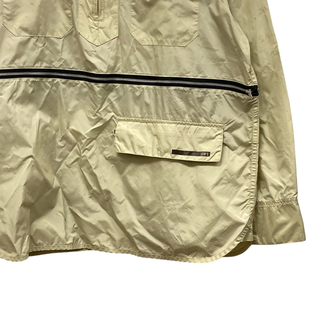 LEVI’S 90s2WAYハーフジップパッカブルナイロンジャケット 古着・中古-6枚目のアイテム画像