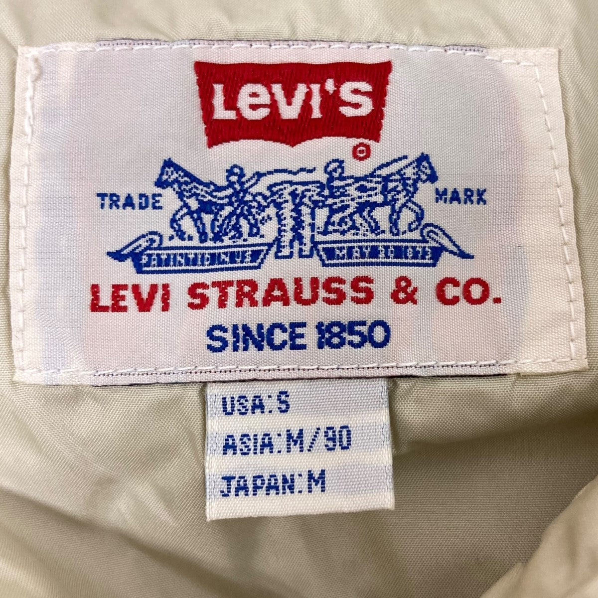 LEVI’S 90s2WAYハーフジップパッカブルナイロンジャケット 古着・中古-7枚目のアイテム画像