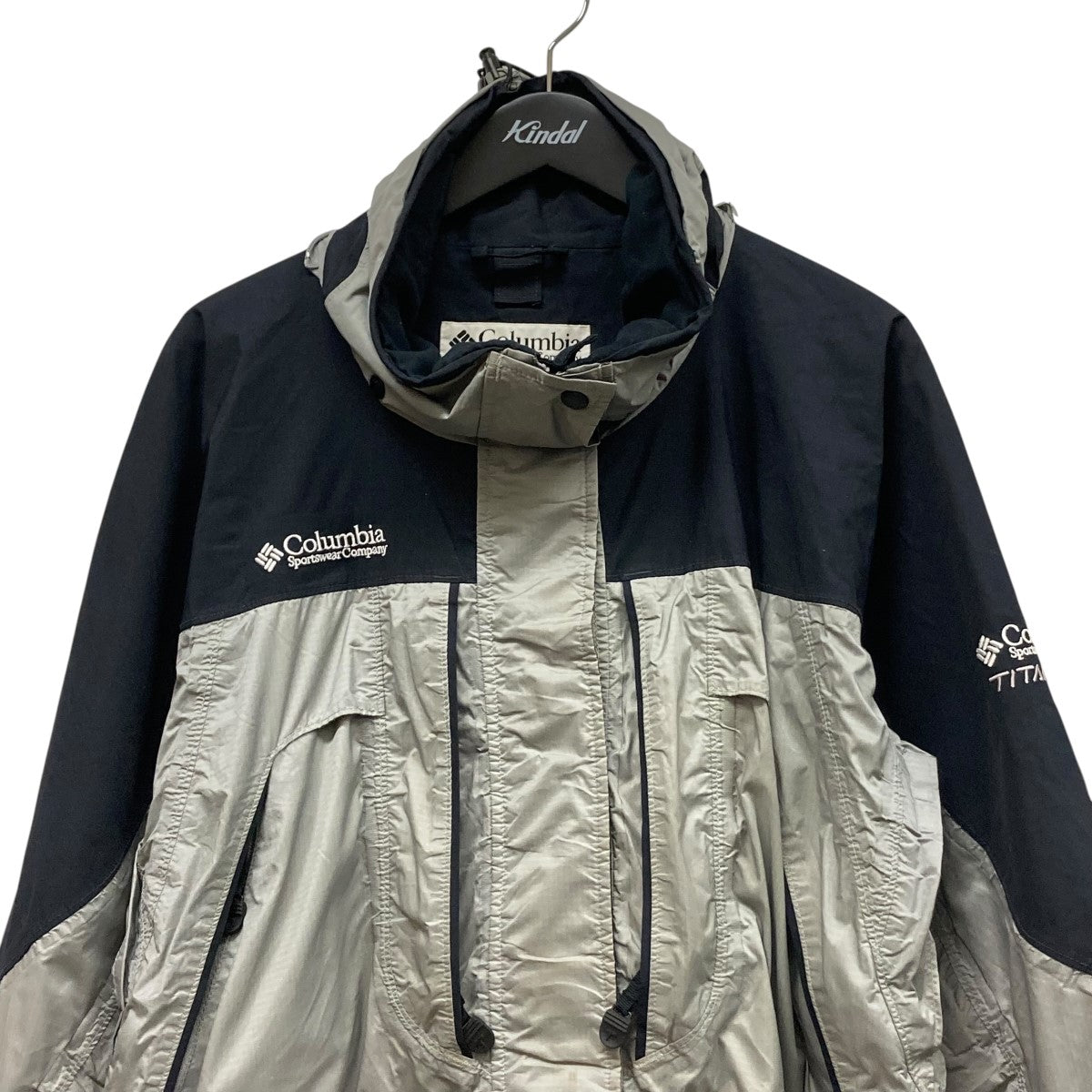 Colombiaナイロンジャケットウォームアップシェルドシンチラリバーシブル灰色 00s コロンビア Colombia ナイロンジャケット シェルドシンチラ