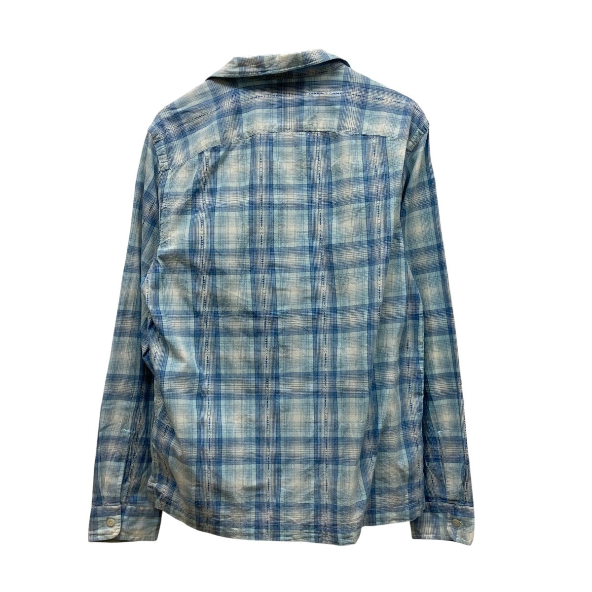 RRL(ダブルアールエル) チェック長袖オープンカラーシャツ