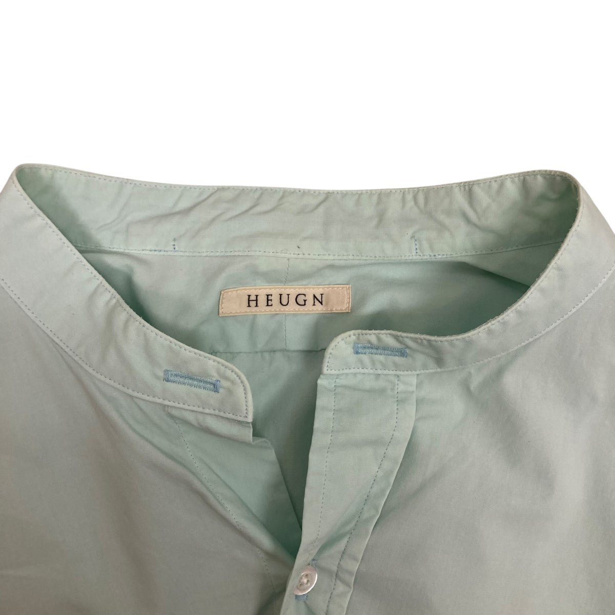 ✮リユン HEUGN(ユーゲン) 25SS「Rob」コットンバンドカラーシャツ
