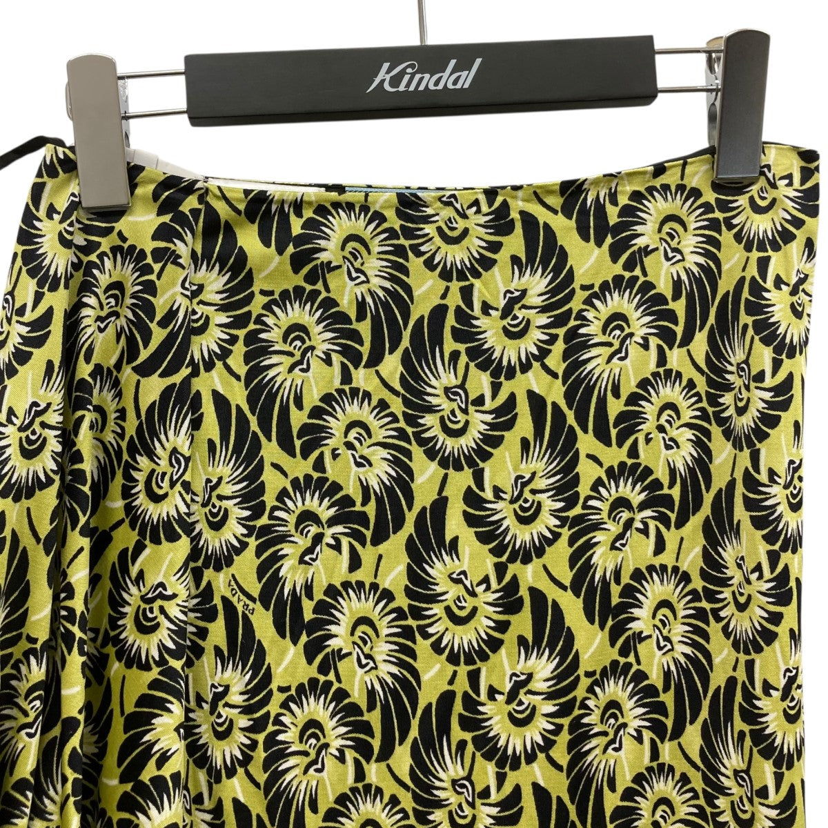 PRADA(プラダ) 花柄シルクスカート31083 31083 イエロー サイズ