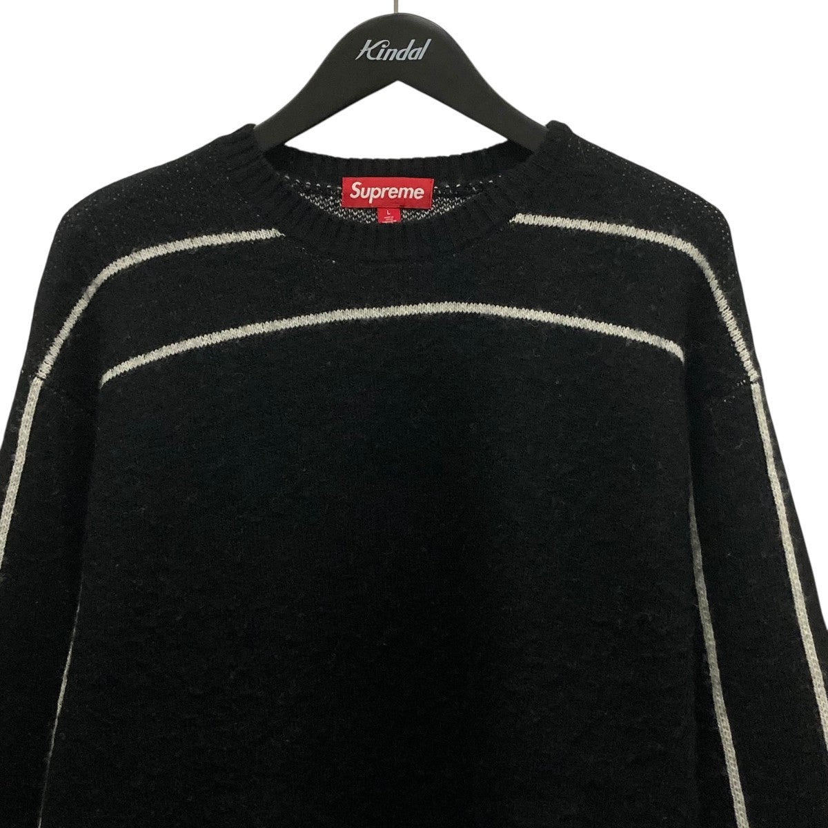Supreme(シュプリーム) Back Stripe Sweaterロゴプリントニット