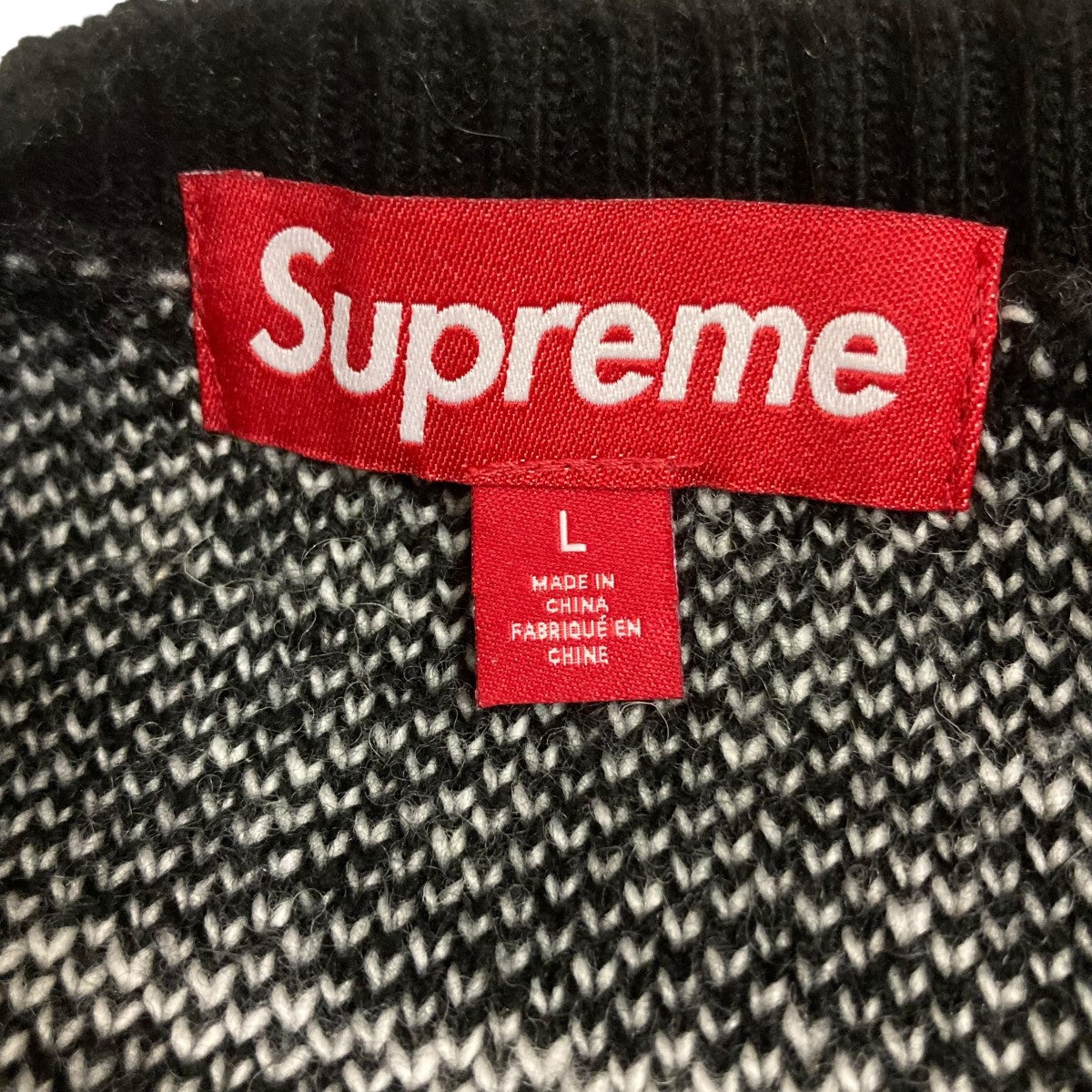 シュプリーム　Supreme TexturedArc Sweater ブラックL Supreme Textured Arc Sweater (SS25) - $168