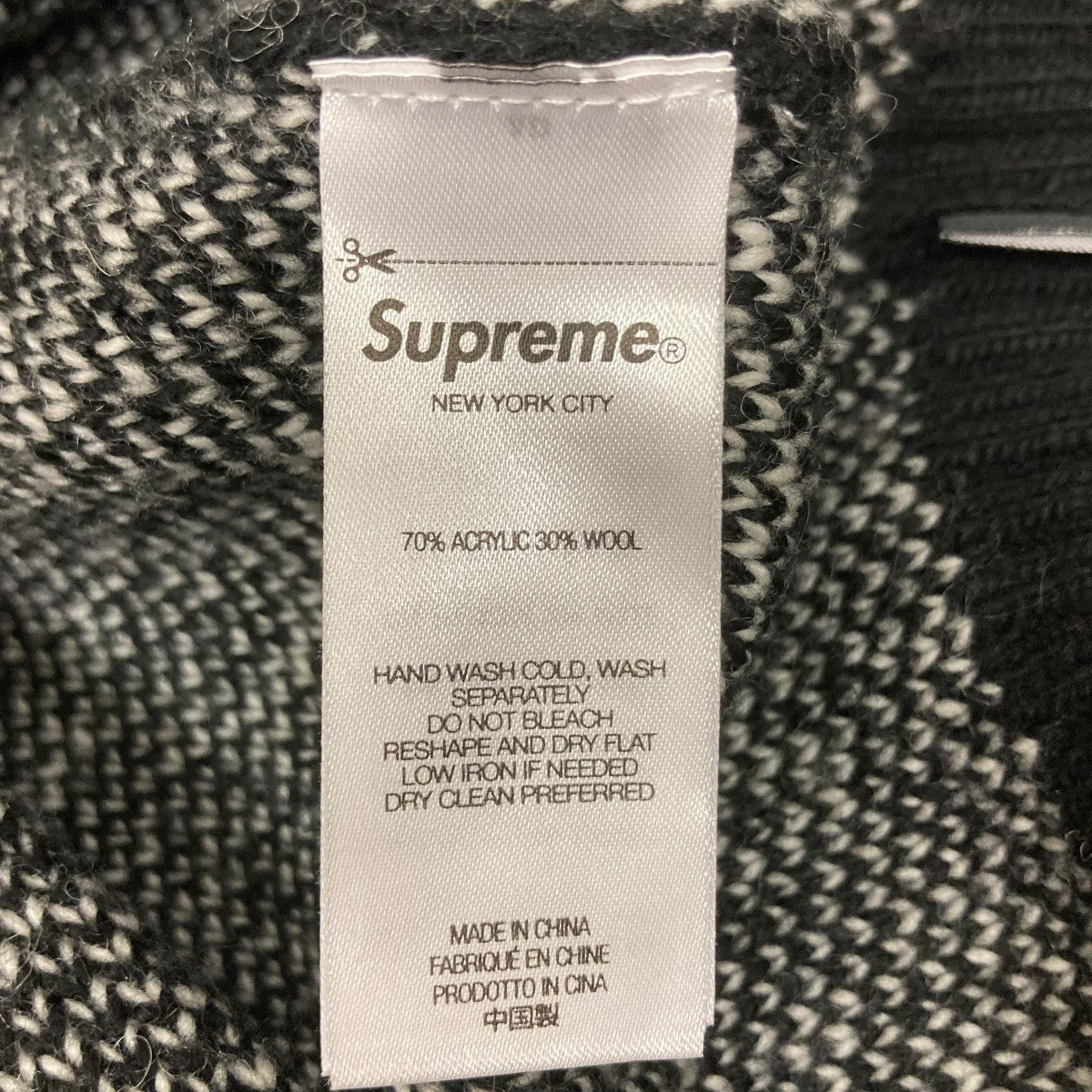 Supreme(シュプリーム) Back Stripe Sweaterロゴプリントニット