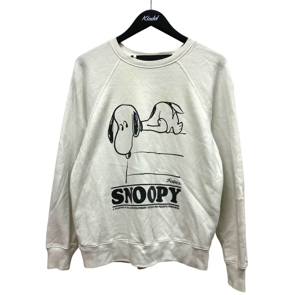 MARC JACOBS PEANUTSコラボ　スエット XS MARC JACOBS×PEANUTS クルーネックスウェット ホワイト サイズ