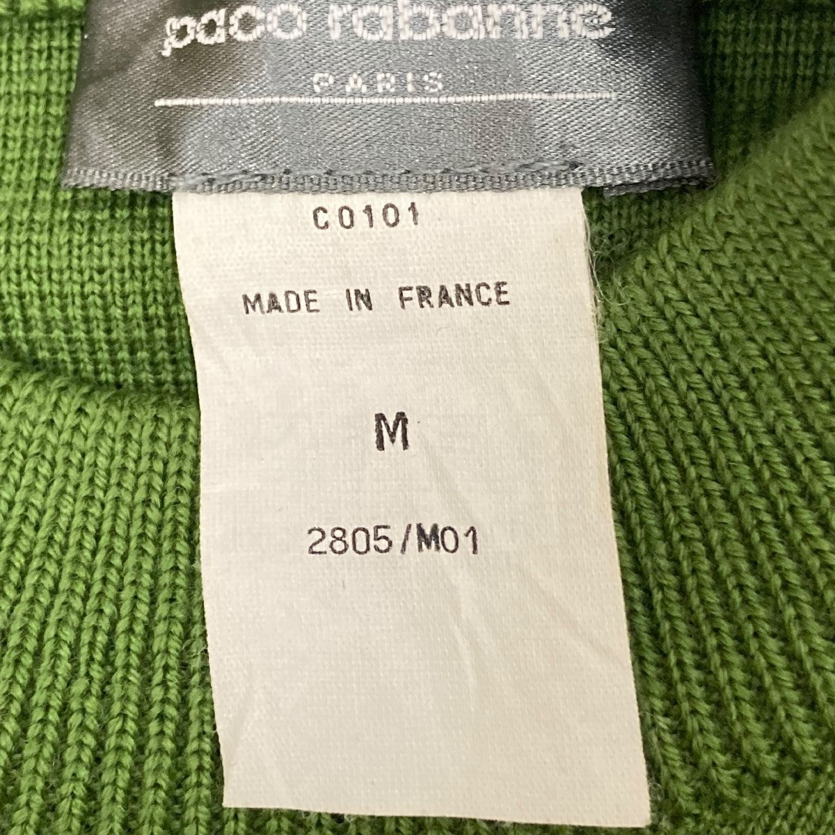 PACO RABANNE ショルダースリットニットC0101 古着・中古-5枚目のアイテム画像
