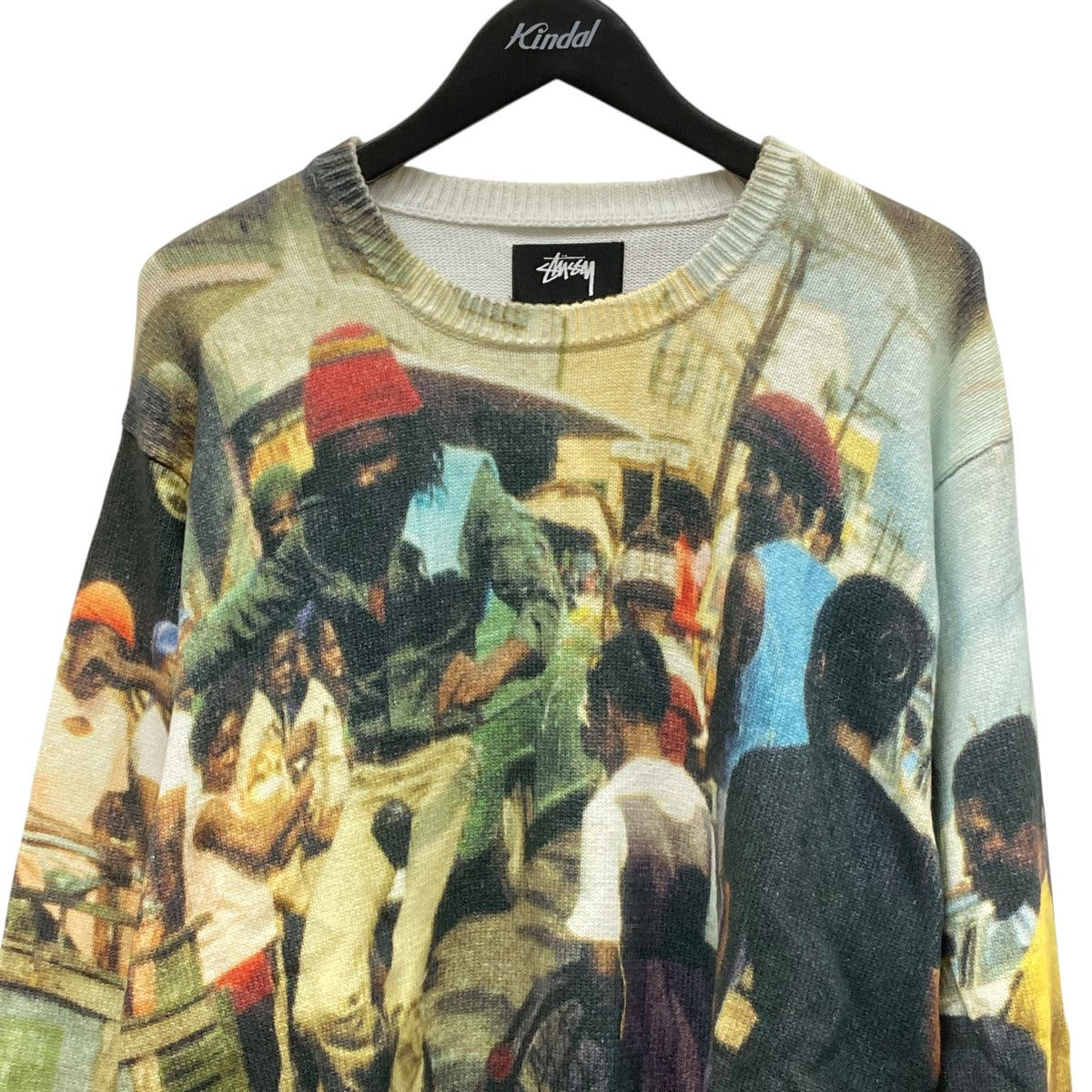 トップス stussy peter tosh sweater Stüssy Stussy Peter Tosh Print Sweater 'Multicolor' 117145