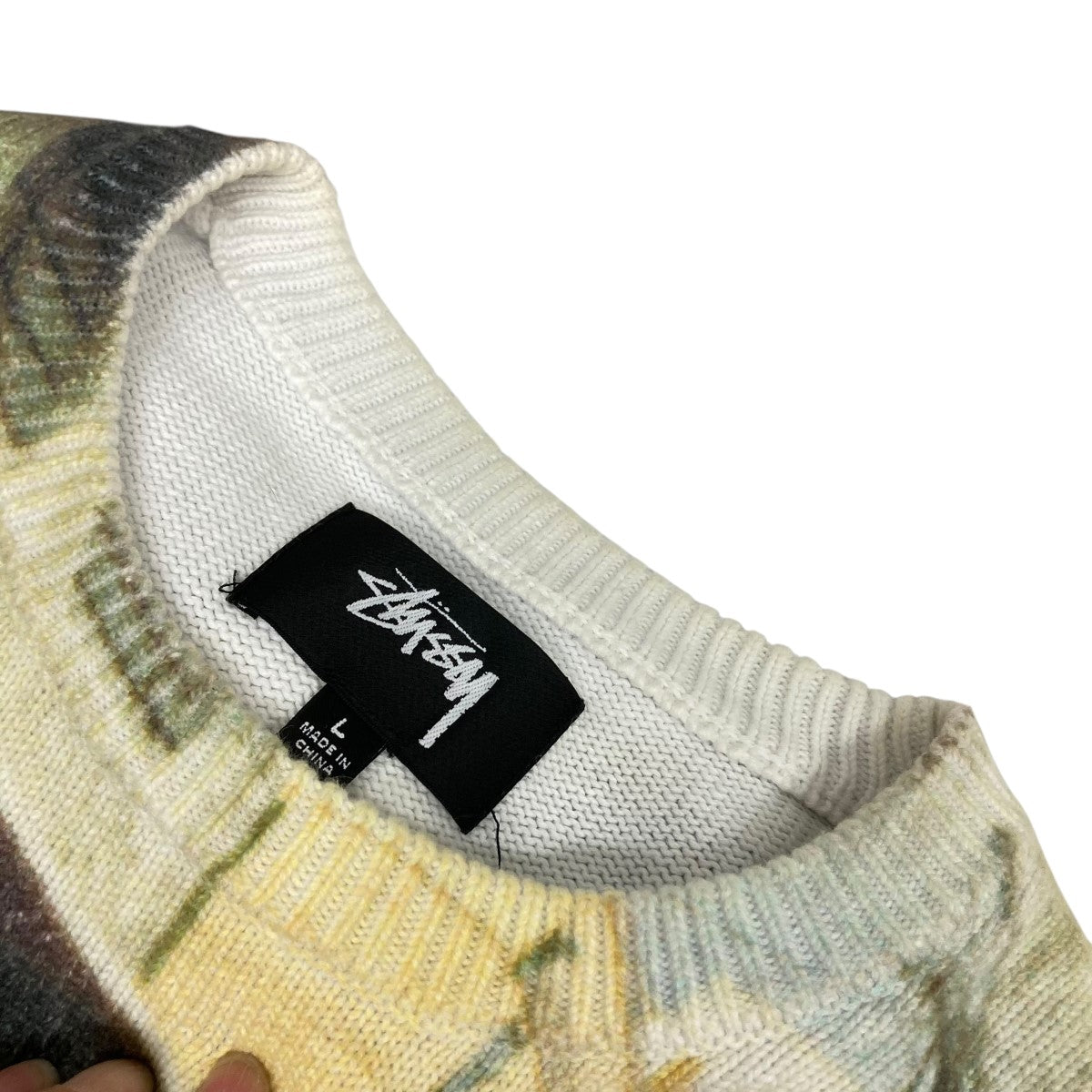 stussy(ステューシー) Peter Tosh Print Sweater総柄ニット
