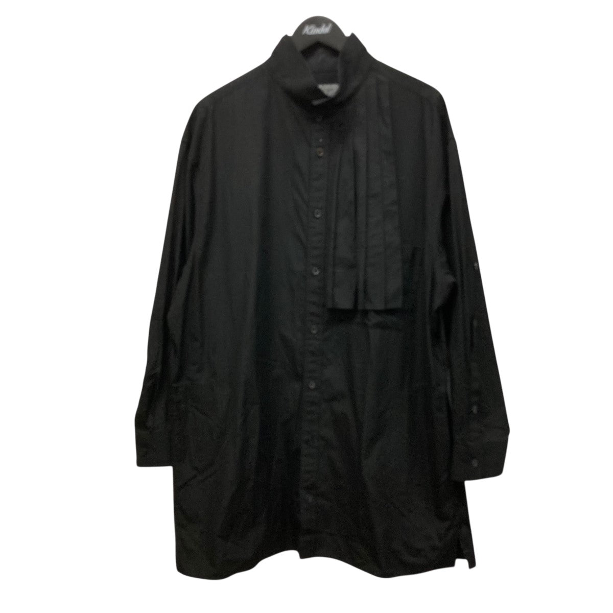 Yohji Yamamotoプールオム 19ss スタンドカラー ロングシャツ Yohji Yamamotoプールオム 19ss スタンドカラー ロングシャツ