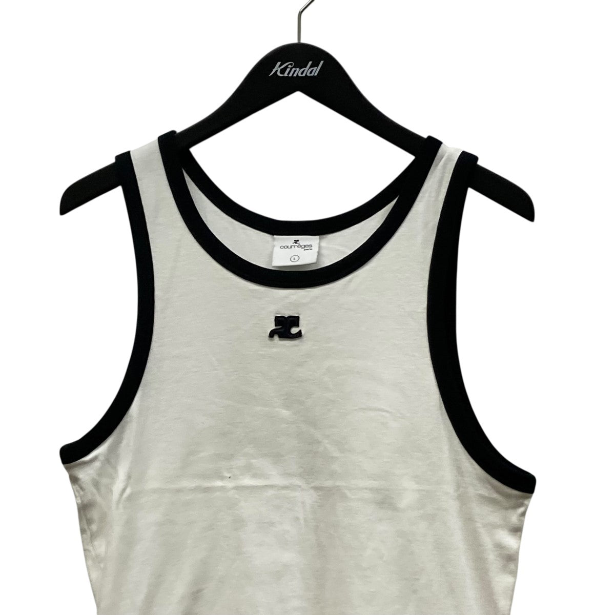 courreges パイピングタンクトップ123JDE011JS00700098 古着・中古-3枚目のアイテム画像