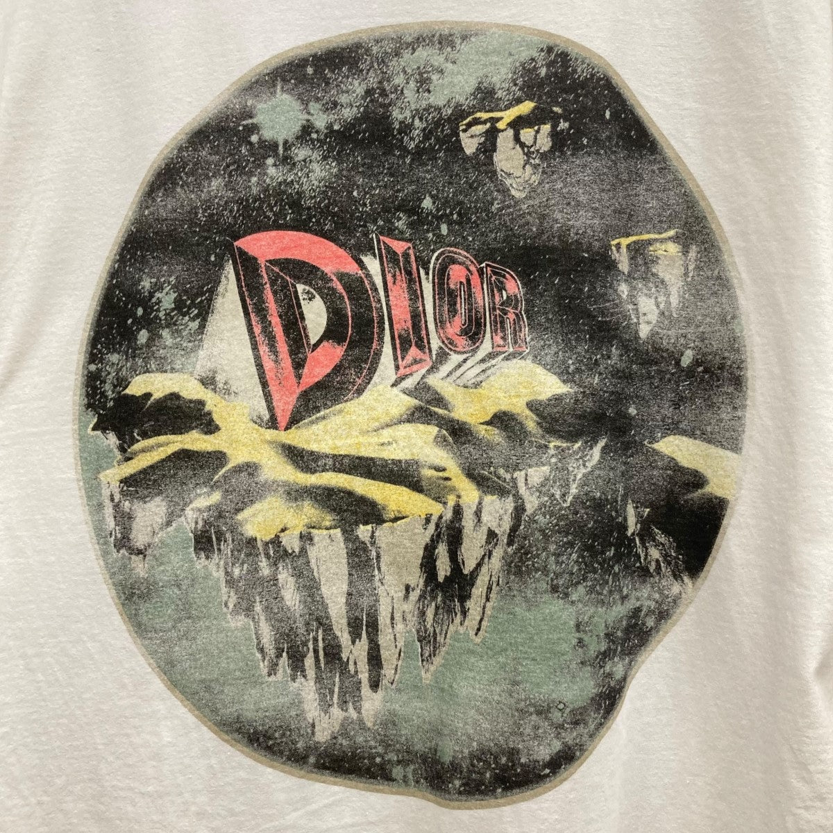 美品　Dior フリルノースリーブポロシャツ F36 綿　ディオール　エレガント DIOR | ノースリーブブラウス コットンポプリン