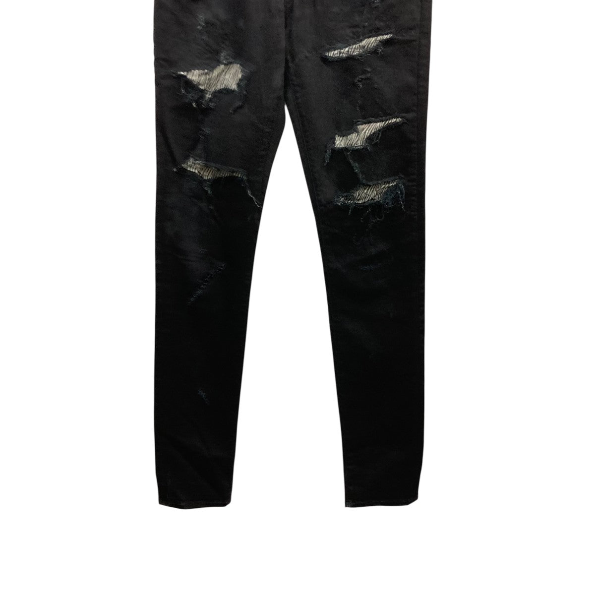 【新品定価11万】AMIRI　アミリ ダメージ加工　デニムパンツ　ブラック　29 AMIRI 【値下げ】AMIRI ダメージ加工デニムパンツ ブラック