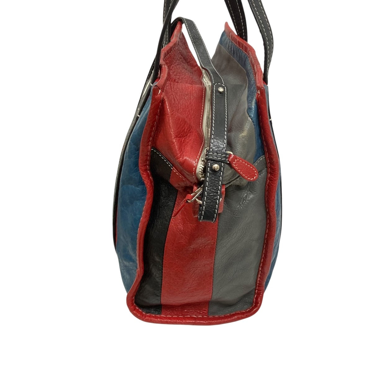 BALENCIAGA(バレンシアガ) BAZAR SHOPPERストライプトートバッグ