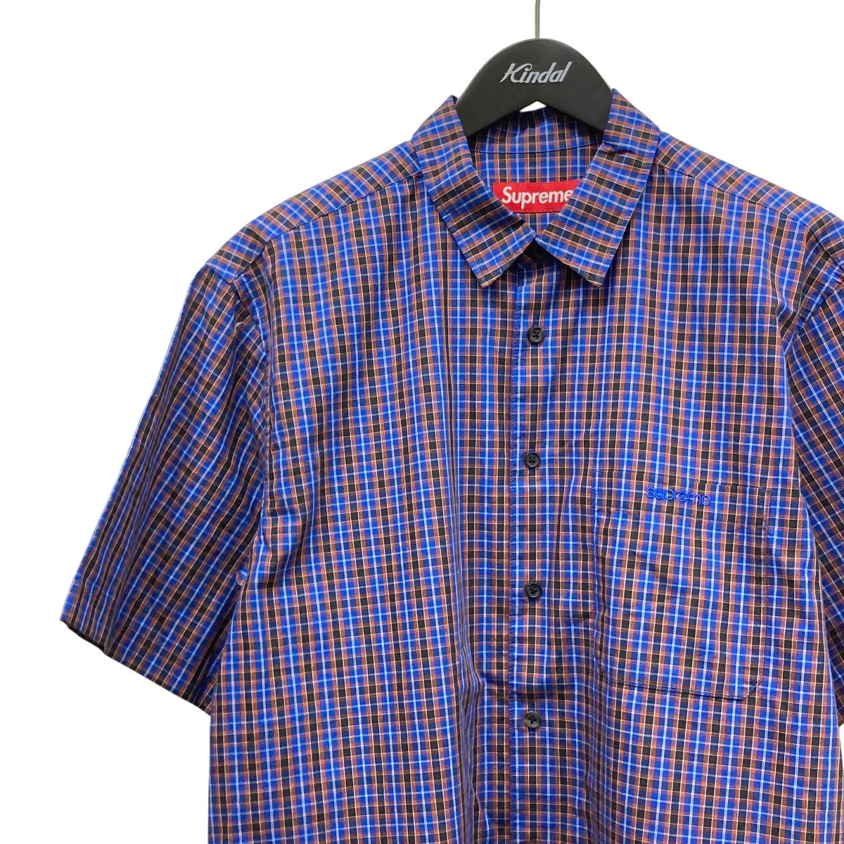 Supreme 25SSMini Plaid S S Shirt半袖チェックシャツ 古着・中古-3枚目のアイテム画像