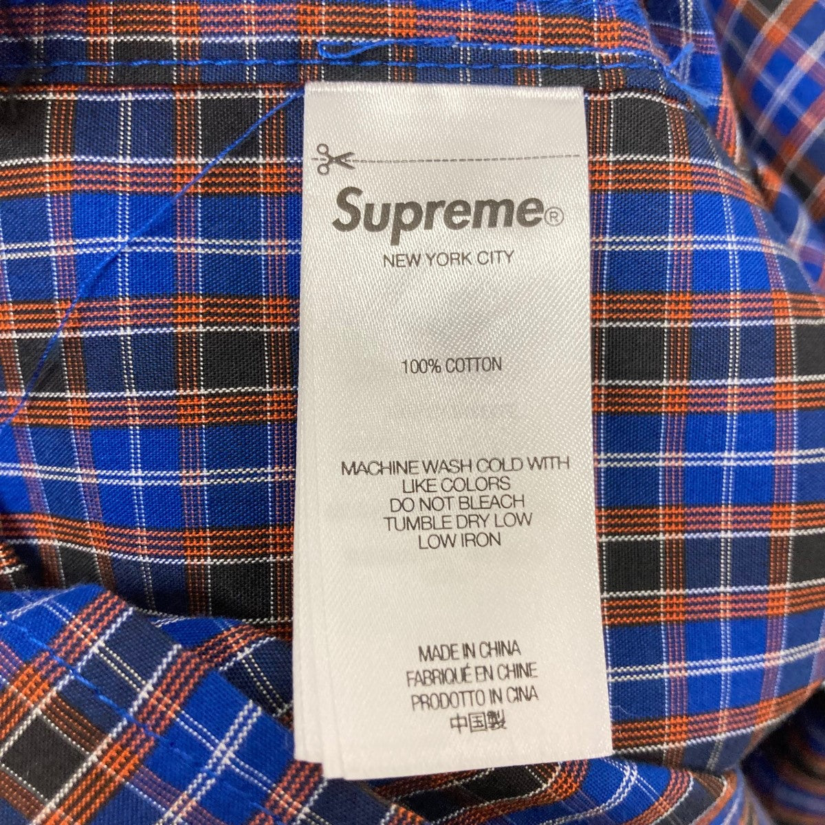Supreme 25SSMini Plaid S S Shirt半袖チェックシャツ 古着・中古-6枚目のアイテム画像