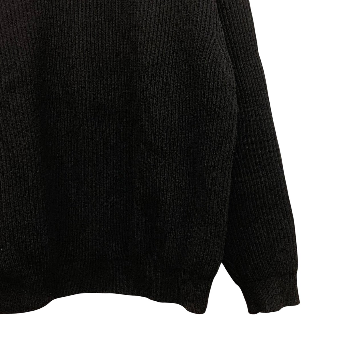 AURALEE WOOL KNIT BIG P/Oグレー クルーネックニット AURALEE / オーラリー | SUPER FINE WOOL RIB KNIT BIG P/O