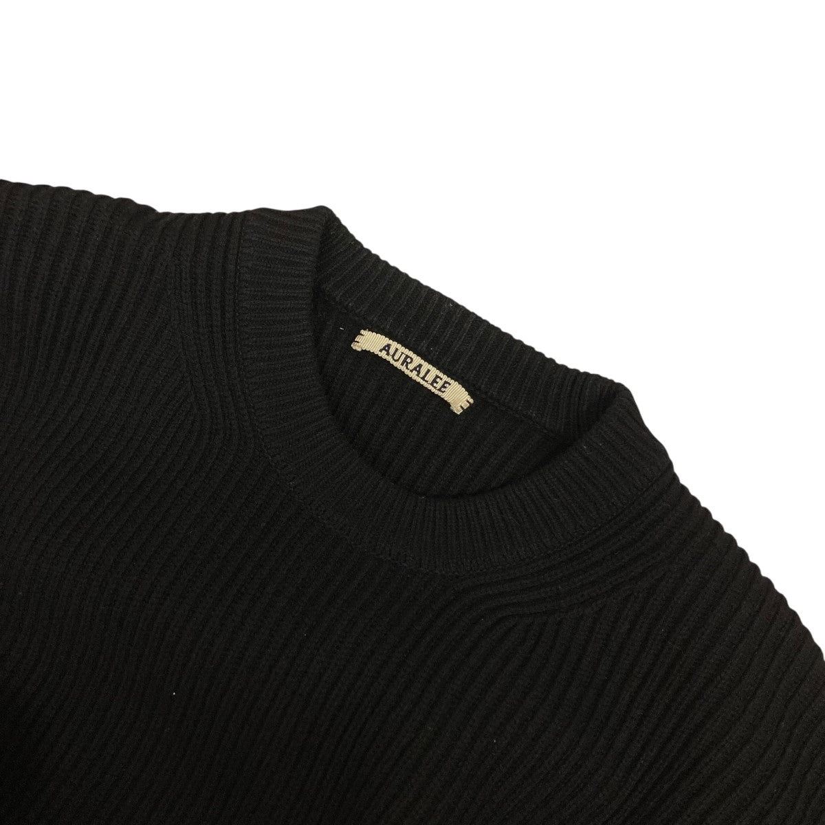 AURALEE(オーラリー) 22AWSUPER FINE WOOL RIB KNIT BIG PO