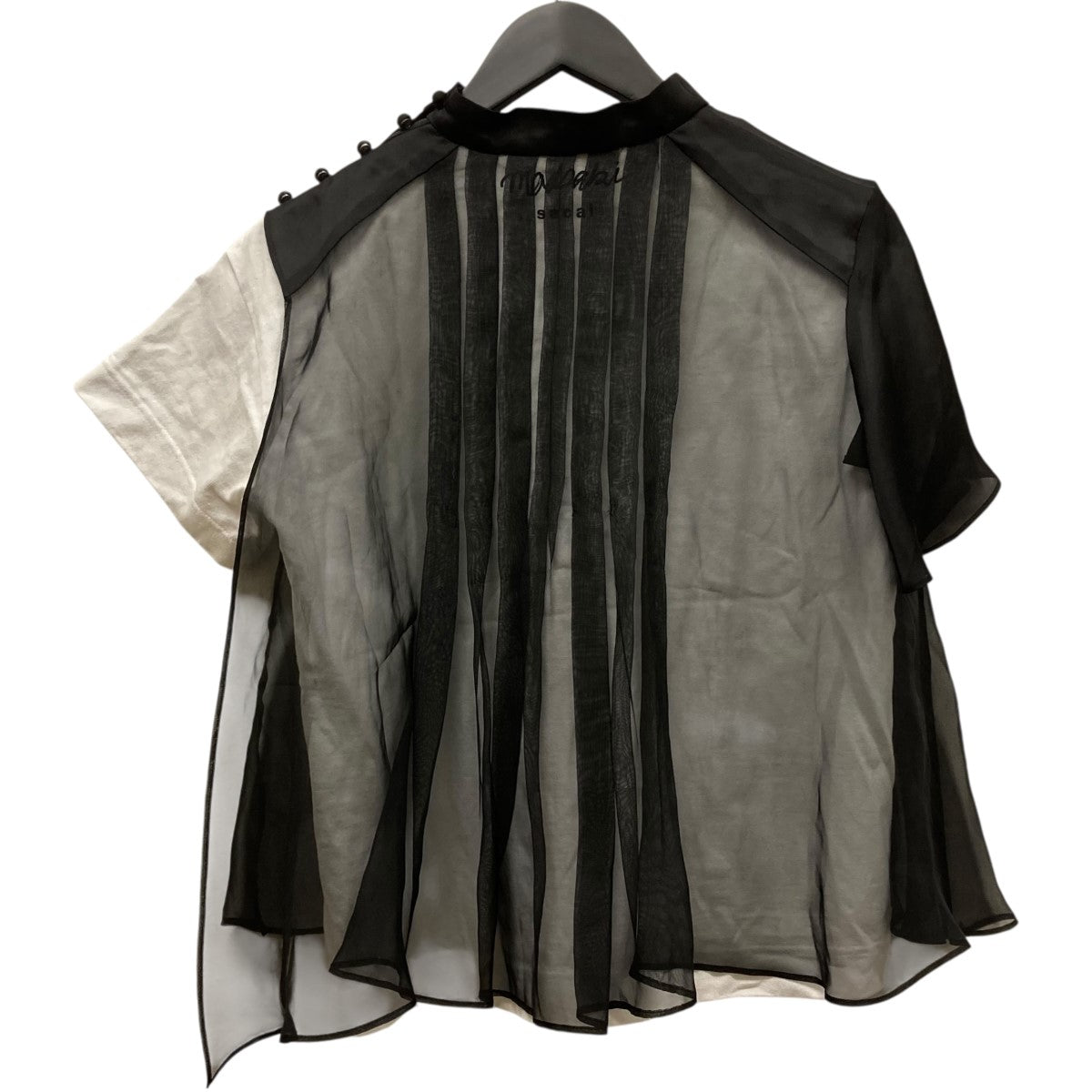マッドサキ サカイ シフォンレイヤードTシャツ 22AW sacai×madsaki 22AW「Chiffon Mix T-Shirt」シフォンレイヤード