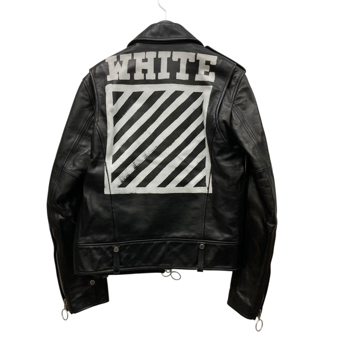 OFFWHITE(オフホワイト) 16AWダブルライダースジャケット ブラック