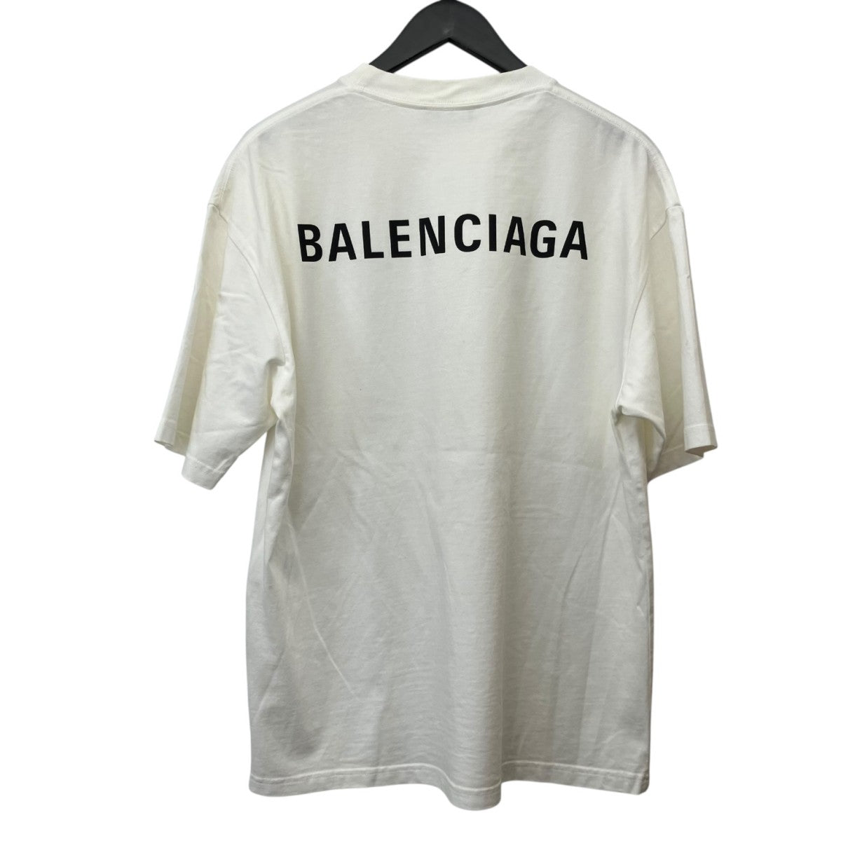 BALENCIAGA バックロゴプリントTシャツ612966 TIVG5 古着・中古-2枚目のアイテム画像