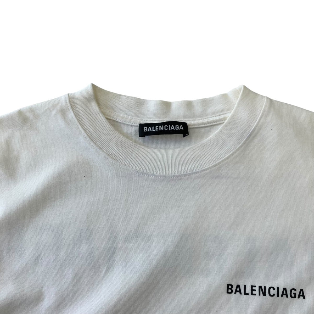 BALENCIAGA バックロゴプリントTシャツ612966 TIVG5 古着・中古-3枚目のアイテム画像