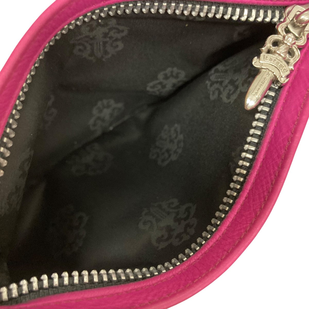 CHROME HEARTS(クロムハーツ) レザーポーチ ショッキングピンク