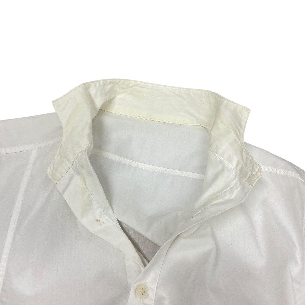 Y's ワイズ 2015SS ラウンド 半袖ブラウス シャツ 白 ホワイト Y´s ワイズ 2015SS ラウンド 半袖ブラウス シャツ 白 ホワイト