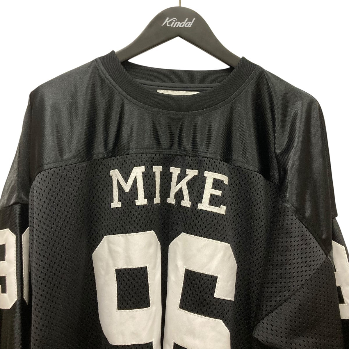 トップス WTAPS 25SS NETMINDER LS POLY BLACK S WTAPS(ダブルタップス) 25SS「NETMINDER LS POLY」ロゴメッシュ