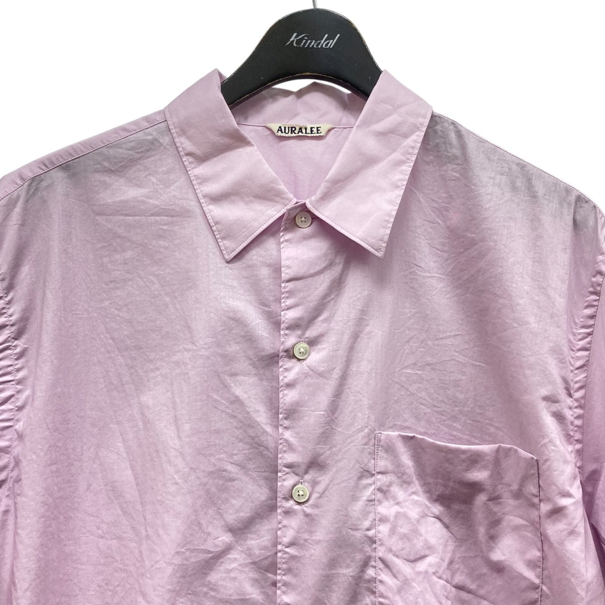 AURALEE(オーラリー) 25SS「WASHED FINX TYPEWRITER OPEN COLLAR