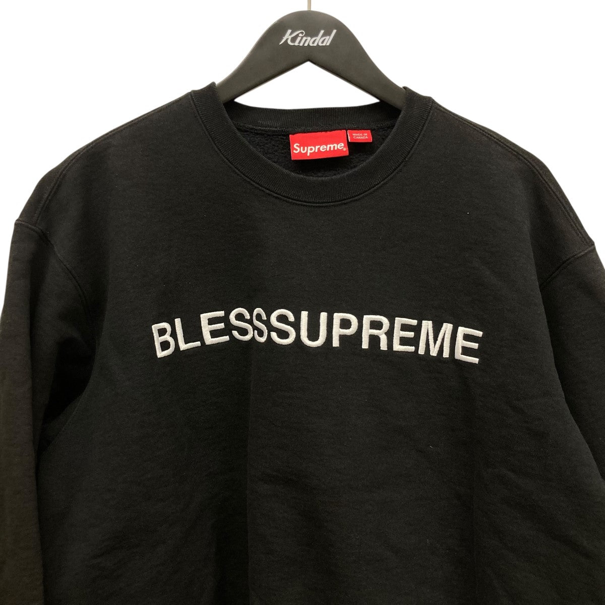 Supreme×BLESS 「Bless Crewneck Sweat Shirt」刺しゅうロゴ