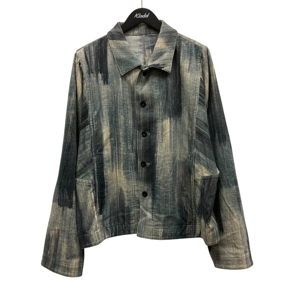 IRENISA(イレニサ) MODIFIED SLEEVE SHORT BLOUSON総柄コーデュロイ