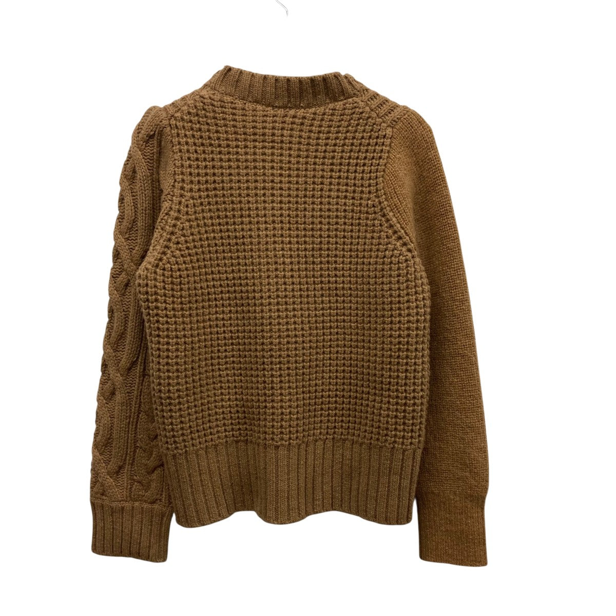 sacai(サカイ) パターン編モヘヤ混セーター23-06851 23-06851 ブラウン