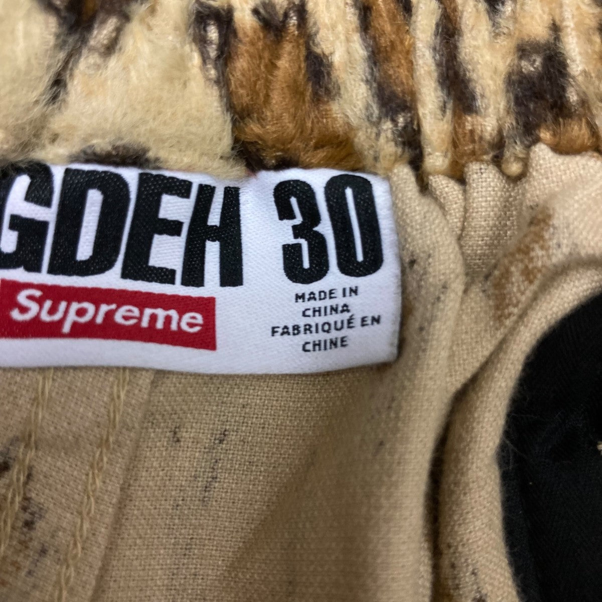 Supreme×GOODENOUGH 25SSレオパード柄ハーフパンツ ブラウン サイズ 30
