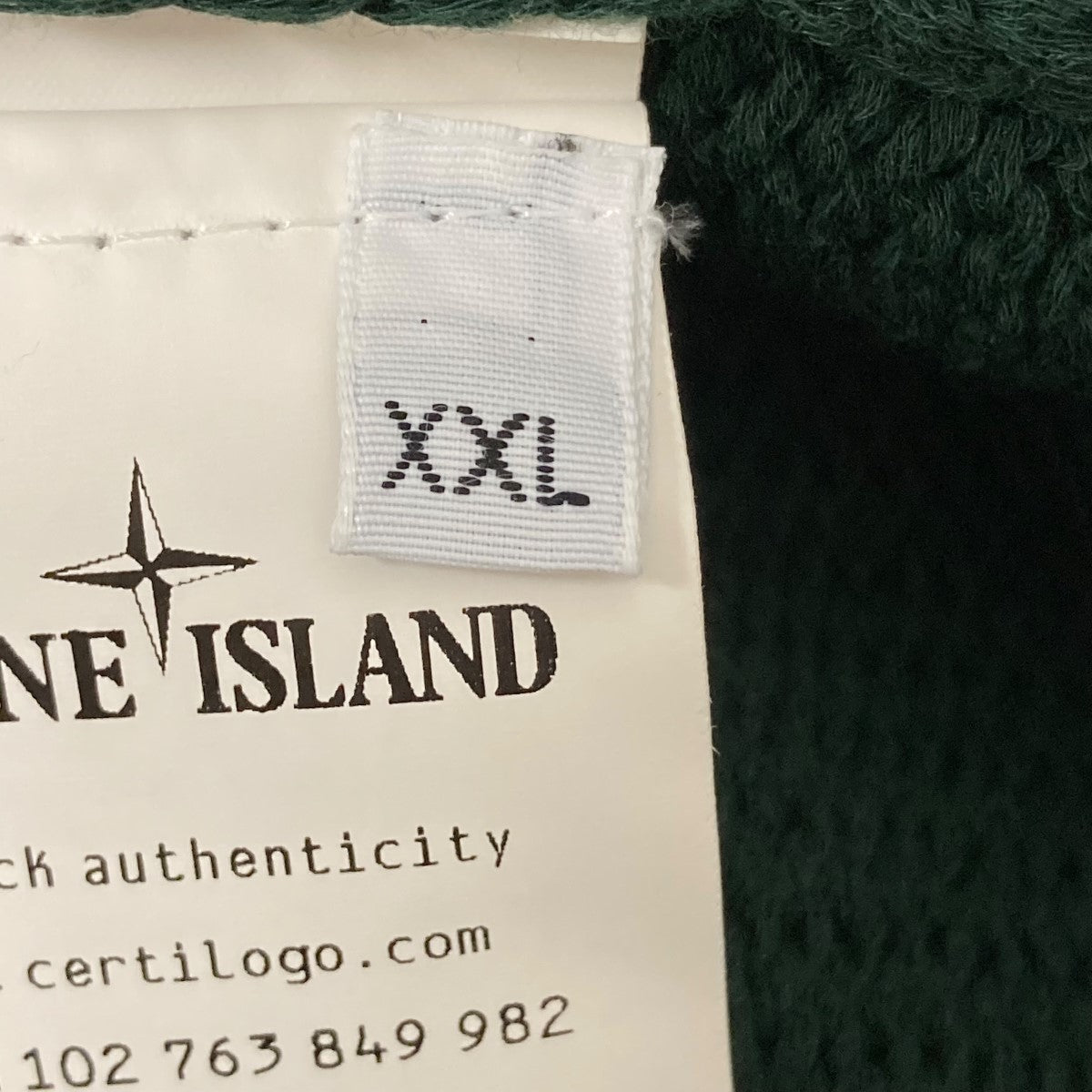STONE  クルーネック ニットセーター 3XLサイズ STONE ISLAND (ストーンアイランド) 袖ロゴ クルーネック 長袖