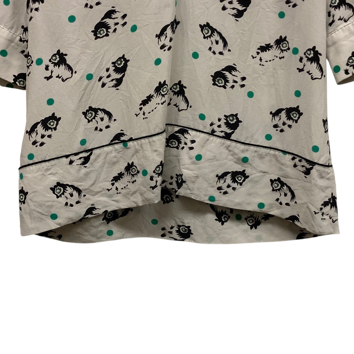 総柄半袖ブラウスCAMAN60Q00TSB85