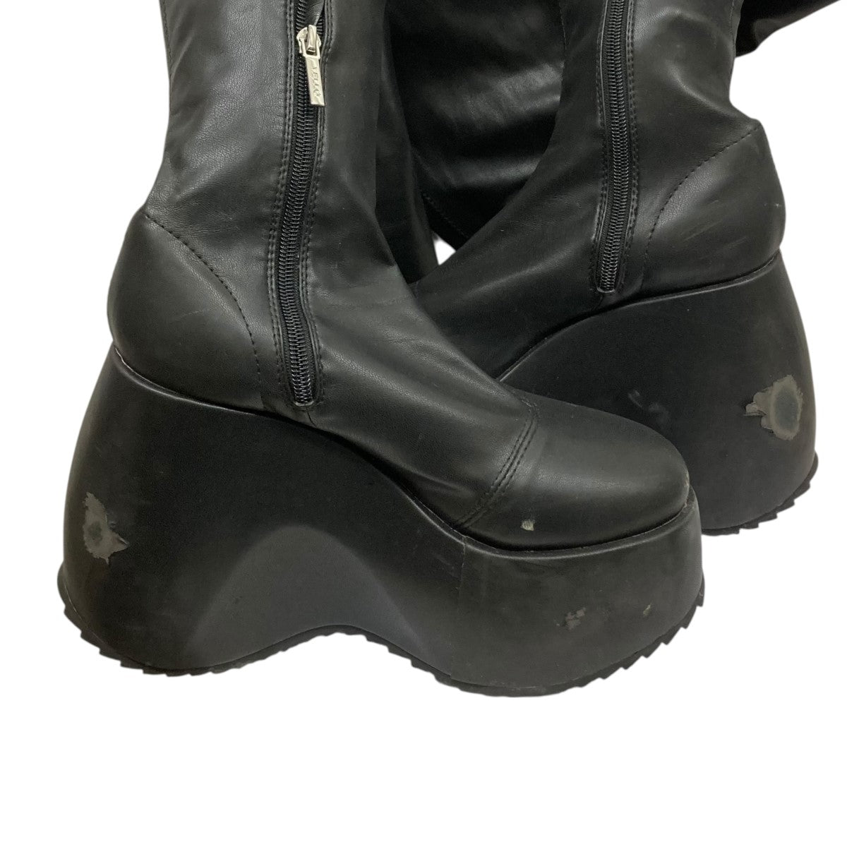 イエロ　厚底ブーツ YELLO(イエロ) 厚底ロングブーツ ブラック サイズ 2XL｜【公式