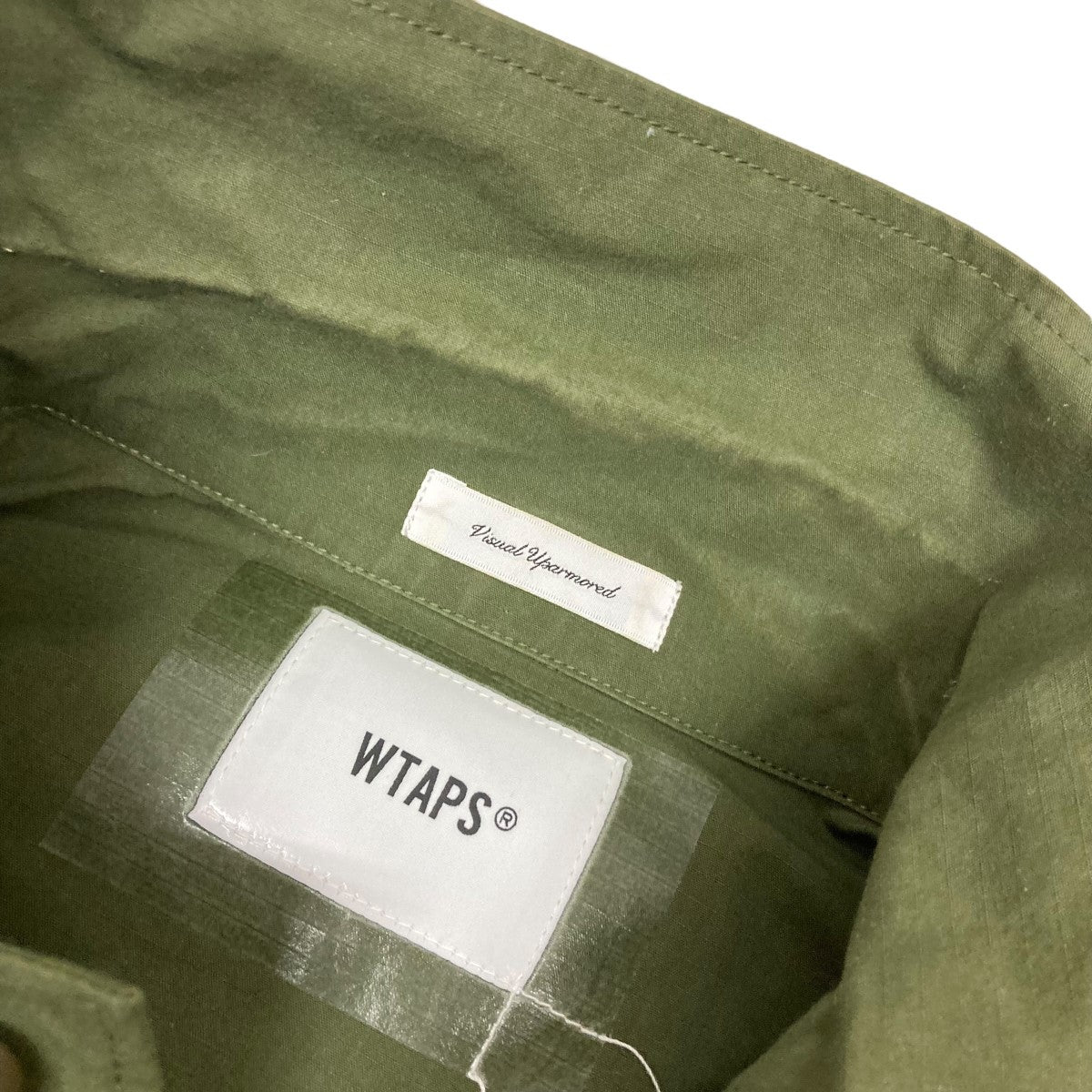 【早い者勝ち】WTAPS◆ミリタリージャケット/KHK/WVDT-SHM01/L WTAPS(ダブルタップス) ミリタリーシャツジャケットWVDT-SHM01